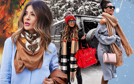 Модные женские шарфы 2021-2022 осень-зима: трендовые шарфы