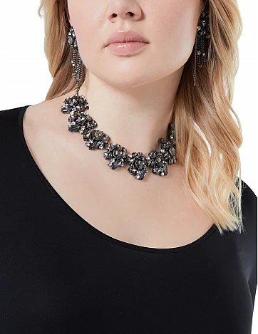 Комплект колье + серьги Cancan