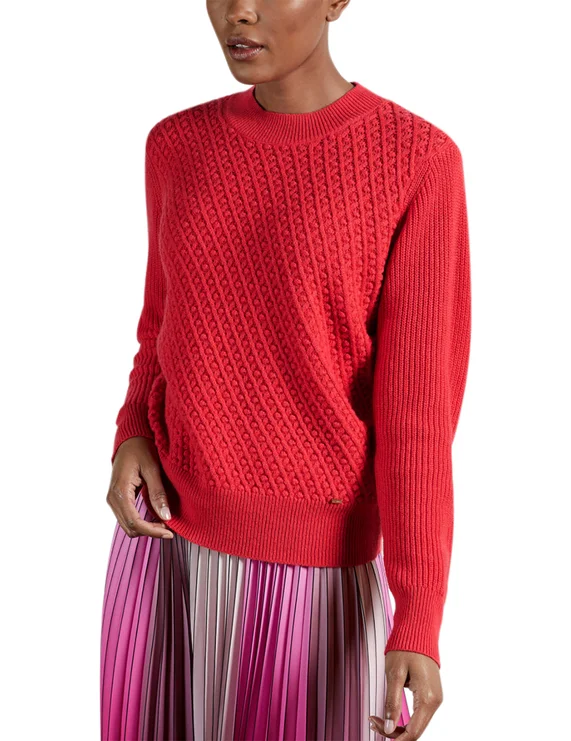 №4: Малиновий з оригінальною в'язкою спереду (Austenn, Ted Baker)