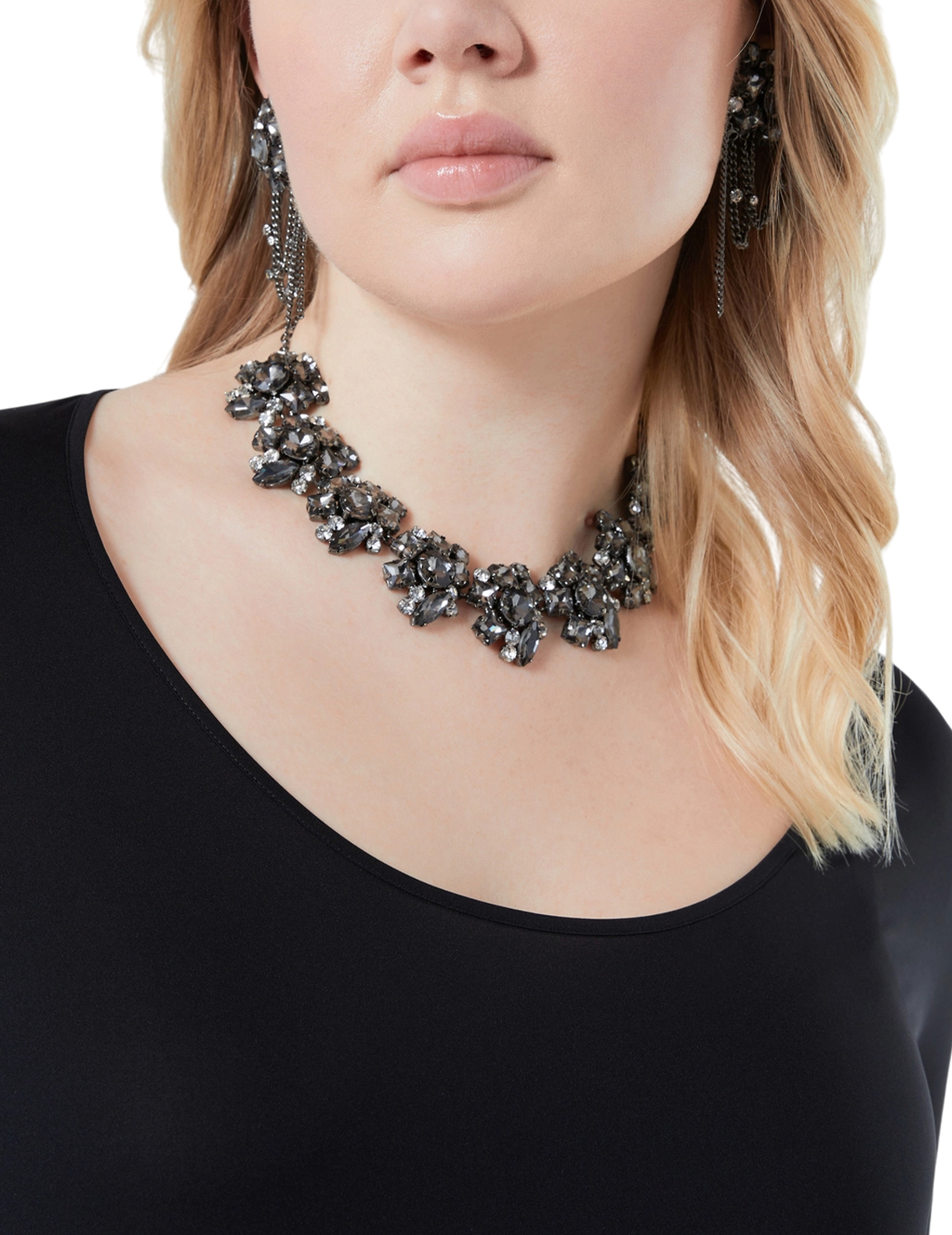 Комплект кольє + сережки Cancan